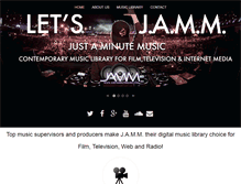 Tablet Screenshot of justaminutemusic.com